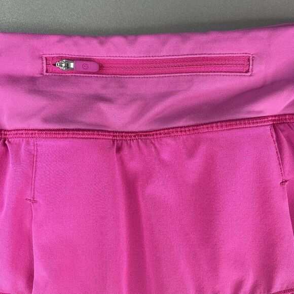 Lululemon Pace Rival Mid Rise Skirt Skort Dark Prism Pink Golf Tennis sz 8 TALL - Picture 4 of 11